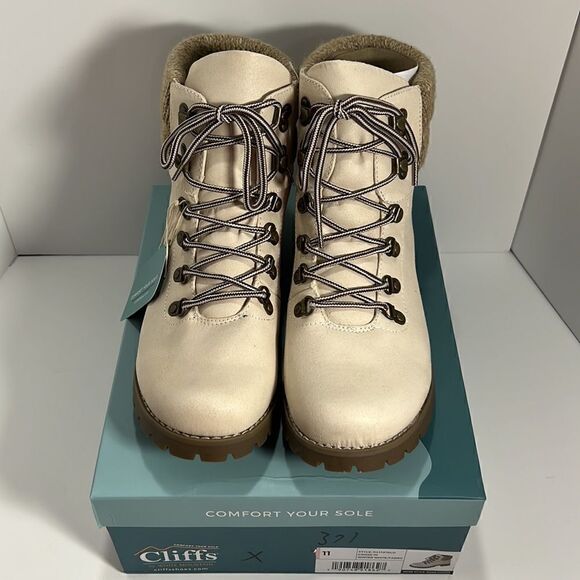 Cliffs by White Mountain Pathfield Winter White Boots size 11 - Picture 2 of 10